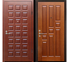 Металлическая дверь Филенчатый МДФ (с двух сторон) -2 КММД-007