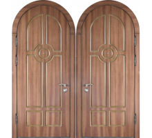Металлическая дверь арочная МДФ (с двух сторон) -3 КММА-003